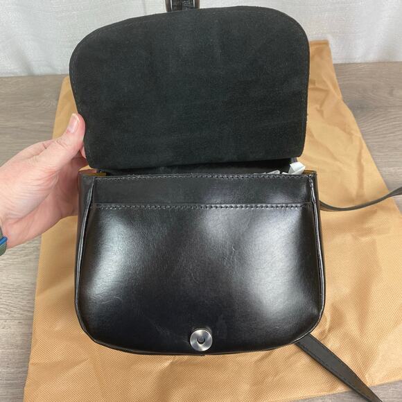 Patricia Nash Black Leather Lindy Saddle Bag NWT - Picture 7 of 16